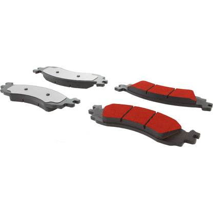 Centric Parts Disc Brake Pad Set PQ PRO low-dust with multi-layer shims