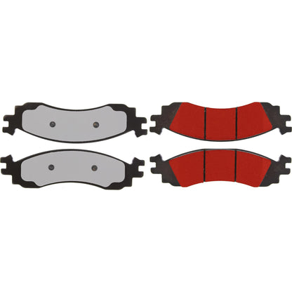 Centric Parts Disc Brake Pad Set PQ PRO low-dust with multi-layer shims