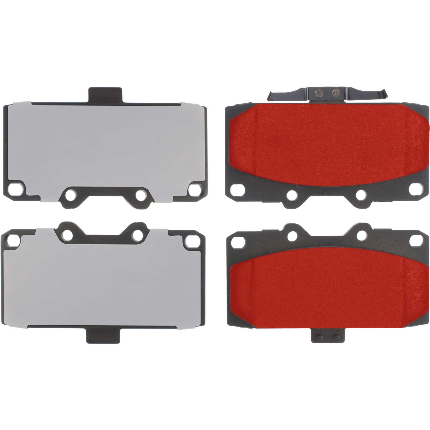 Centric Parts Disc Brake Pad Set PQ PRO low-dust with multi-layer shims 500.11820