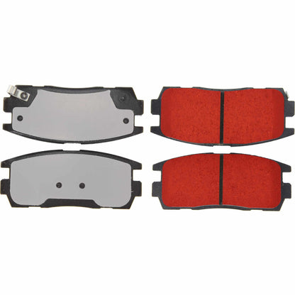 Centric Parts Disc Brake Pad Set with Low-Dust Formula for 2008-2015 Chevrolet Captiva Sport, 2007-2017 Equinox, 2010-2017 GMC Terrain 500.12750