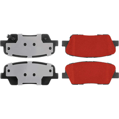 Centric Parts Disc Brake Pad Set PQ PRO with Low-Dust Formula for 2007-2009 Hyundai Entourage, 2009 Genesis, 2010-2016 Genesis Coupe, 2009-2011 Kia Borrego, 2015-2017 K900, 2007-2012 Sedona