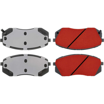 Centric Parts Disc Brake Pad Set with PQ PRO for 2015 Hyundai Sonata 2010-2007 Kia Rondo 500.12950