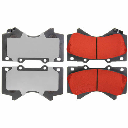 Centric Parts Disc Brake Pad Set with Low-Dust Formula for 2008-2022 Lexus LX570 Toyota Land Cruiser Sequoia Tundra 500.13030