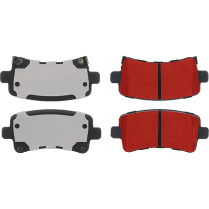 Centric Parts Disc Brake Pad Set with Low-Dust Formula 500.14302