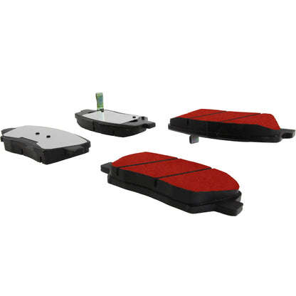 Centric Parts Disc Brake Pad Set PQ PRO low-dust with multi-layer shims
