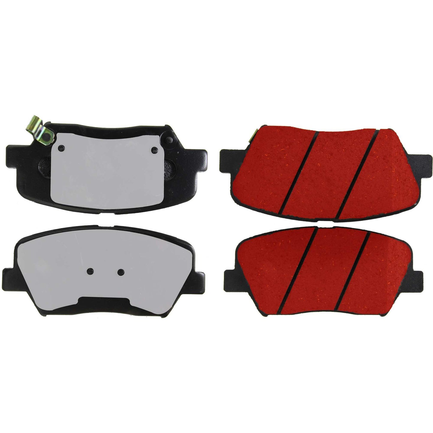 Centric Parts Disc Brake Pad Set PQ PRO low-dust with multi-layer shims