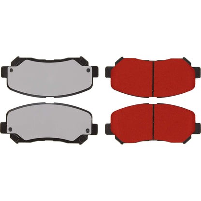 Centric Parts Disc Brake Pad Set PQ PRO low-dust formula 500.16400