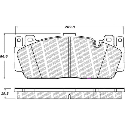 Centric Parts Disc Brake Pad Set with Low-Dust Formula 500.16480