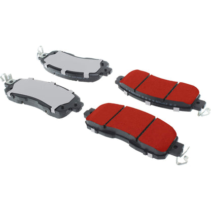 Centric Parts Disc Brake Pad Set PQ PRO low-dust with multi-layer shims