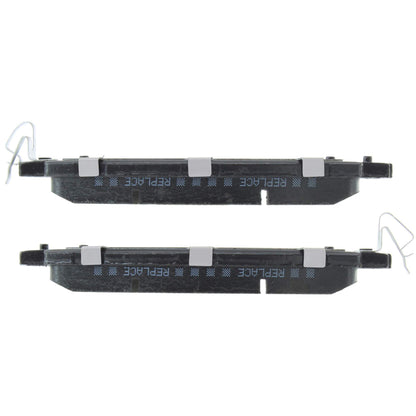 Centric Parts Disc Brake Pad Set PQ PRO low-dust with multi-layer shims