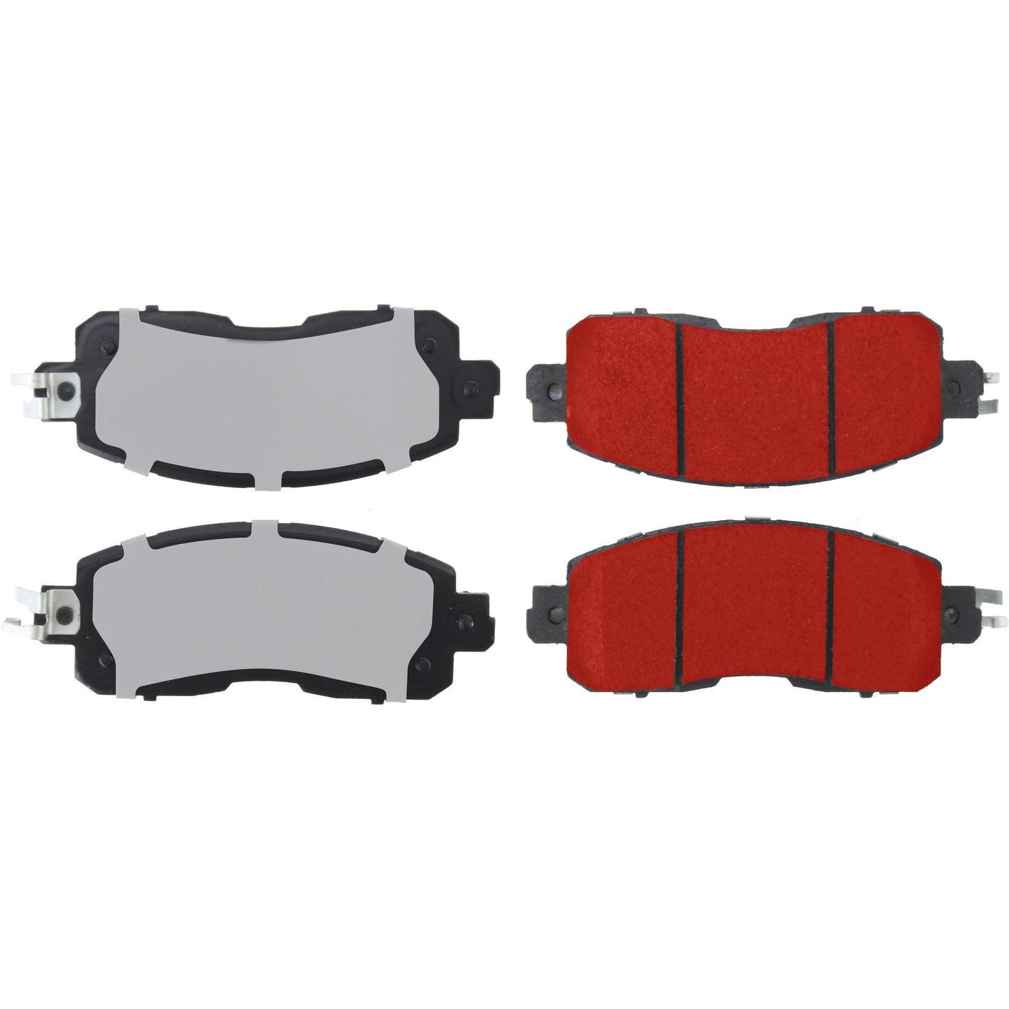Centric Parts Disc Brake Pad Set PQ PRO low-dust with multi-layer shims