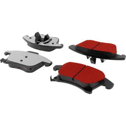 Centric Parts Disc Brake Pad Set PQ PRO low-dust with multi-layer shims