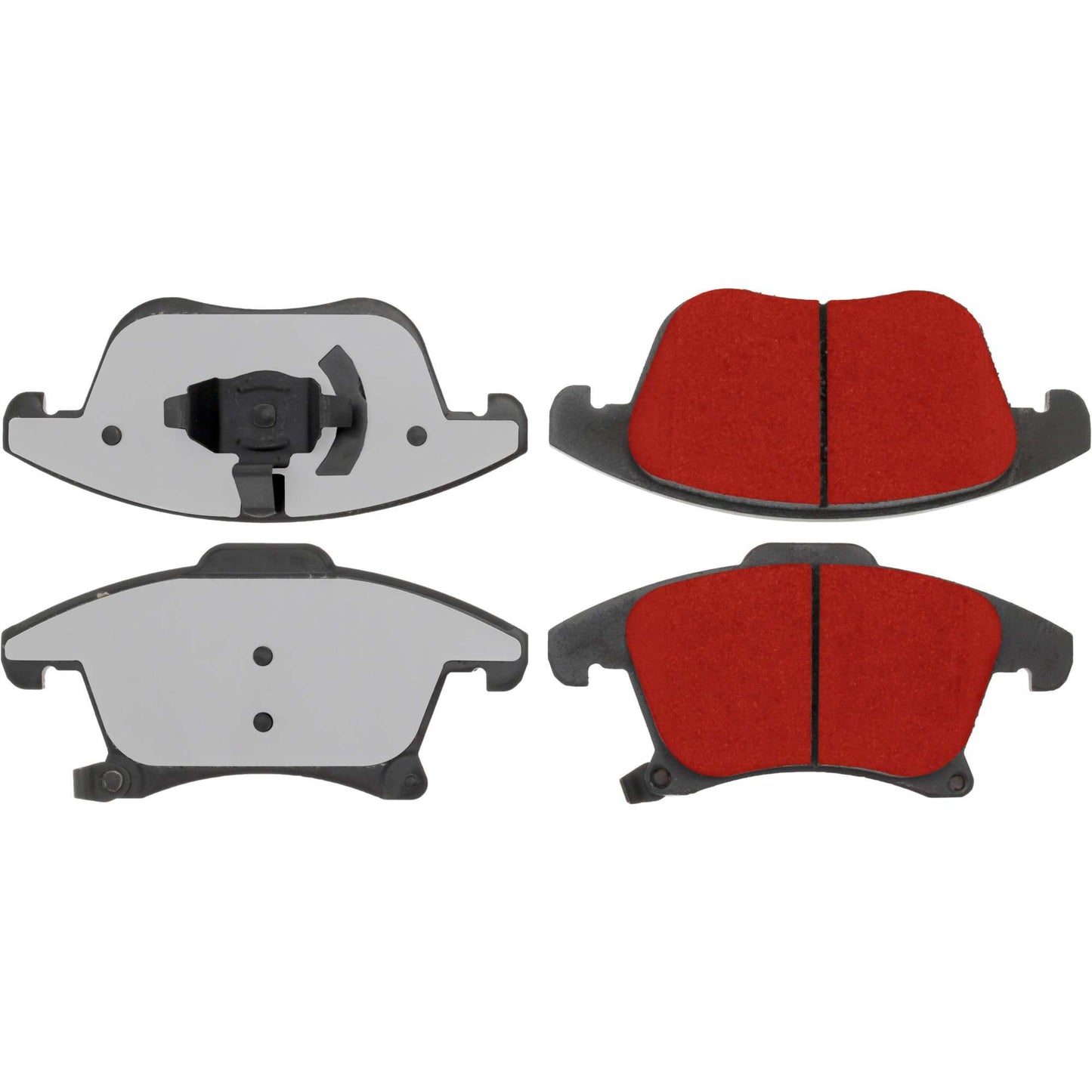 Centric Parts Disc Brake Pad Set PQ PRO low-dust with multi-layer shims