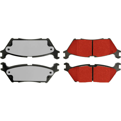Centric Parts Disc Brake Pad Set with Low-Dust Formula 500.17900