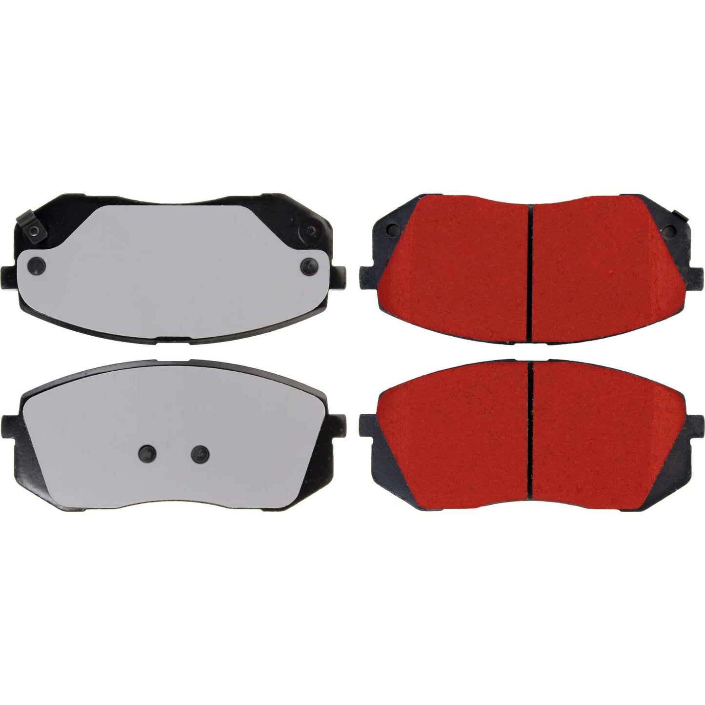 Centric Parts Disc Brake Pad Set PQ PRO low-dust with multi-layer shims