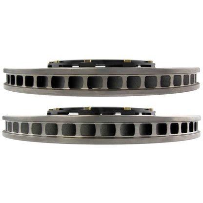 StopTech 14-17 Dodge Viper (Excl TA Model) AeroRotor 2pc Slotted and Zinc Plated Rear Rotor (Pair) 81.263.9932