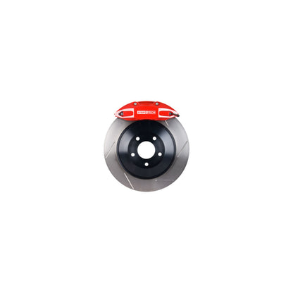 StopTech Big Brake Kit; Red Caliper, Slotted One-Piece Rotor, Front