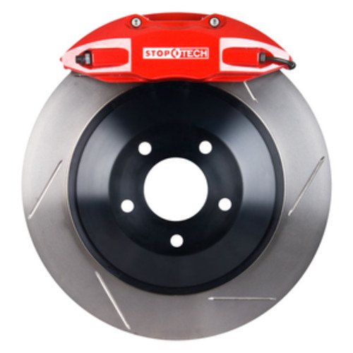 StopTech  Big Brake Kit; Red Caliper, Slotted One-Piece Rotor, Rear