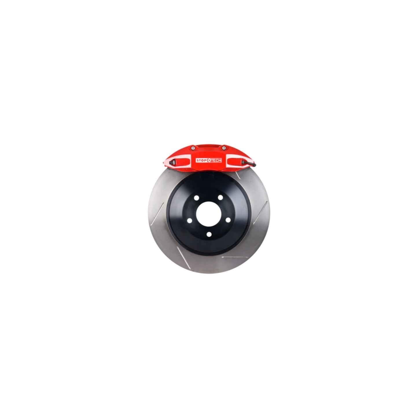 StopTech  Big Brake Kit; Red Caliper, Slotted One-Piece Rotor, Rear
