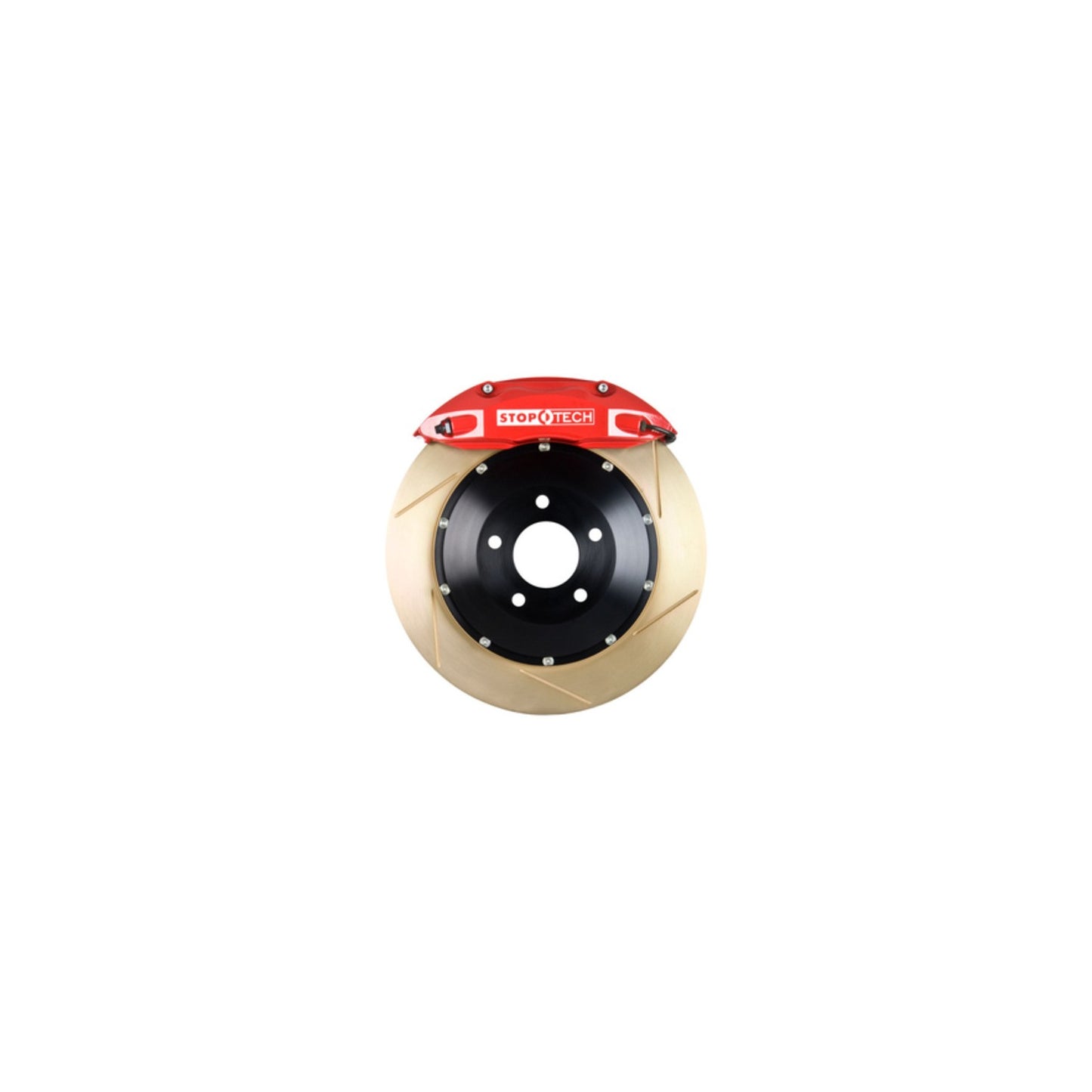 StopTech  Big Brake Kit; Black Caliper, Slotted Two-Piece Rotor, Front
