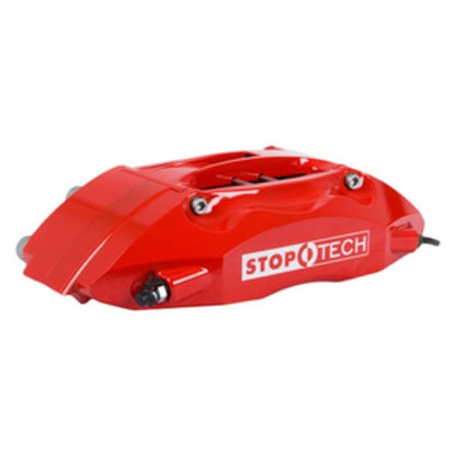 StopTech Big Brake Kit; Black Caliper, Drilled Two-Piece Rotor, Rear