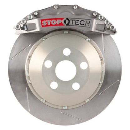 StopTech Trophy Sport Big Brake Kit Silver Caliper, Slotted 2-Piece Rotor, Front