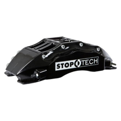 StopTech Big Brake Kit; Black Caliper, Slotted Two-Piece Rotor, Front