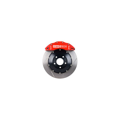StopTech Big Brake Kit; Black Caliper, Slotted Two-Piece Rotor, Front