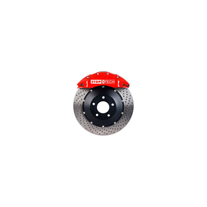 StopTech  Big Brake Kit; Black Caliper, Drilled Two-Piece Rotor, Front