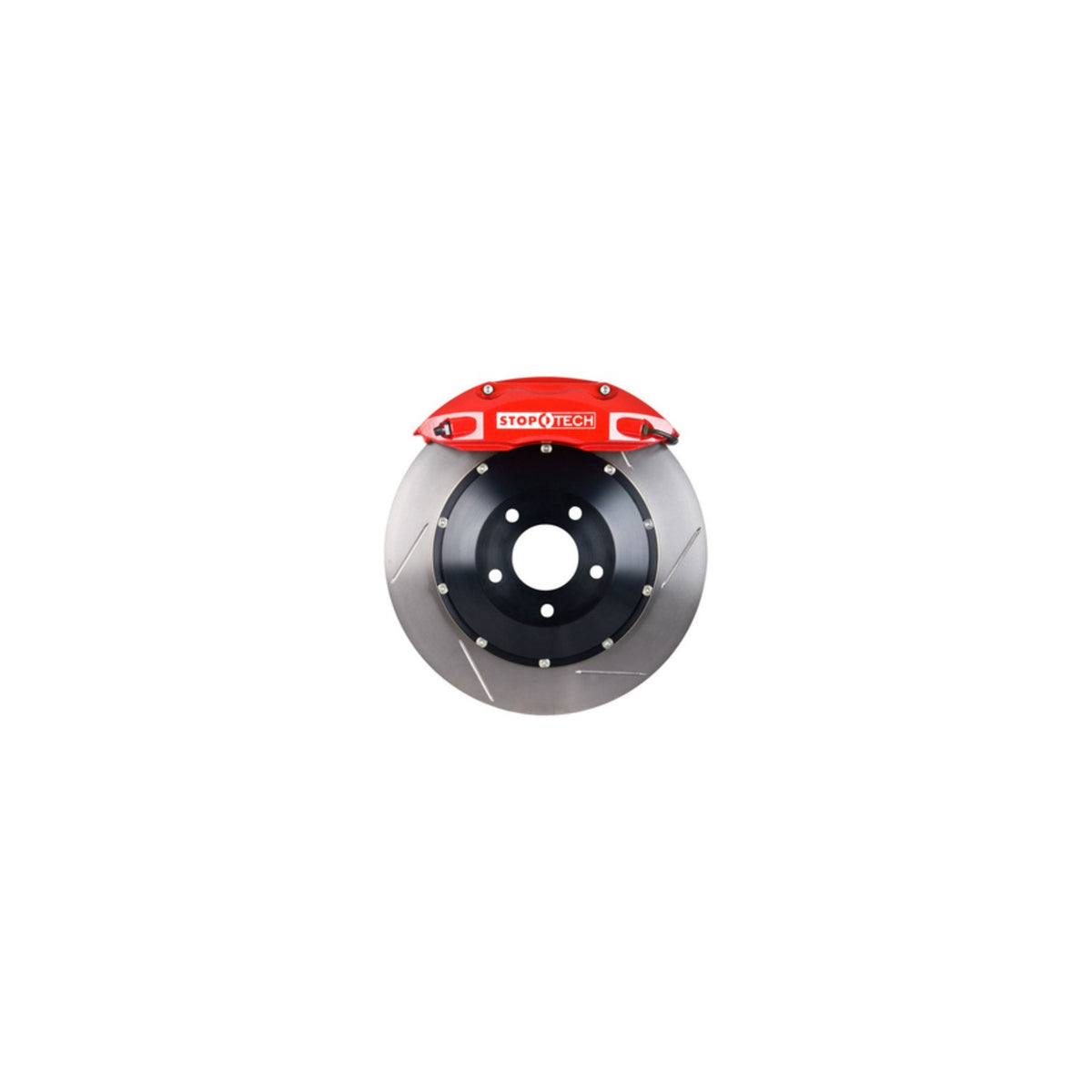 StopTech  Big Brake Kit; Black Caliper, Slotted Two-Piece Rotor, Front
