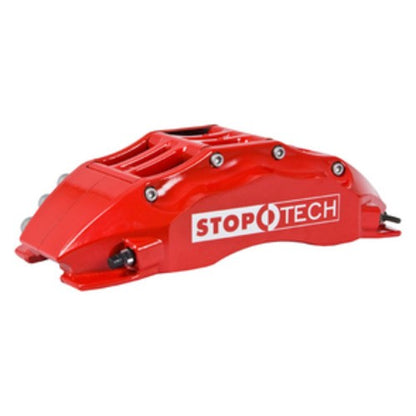 StopTech Big Brake Kit; Black Caliper, Slotted Two-Piece Rotor, Front