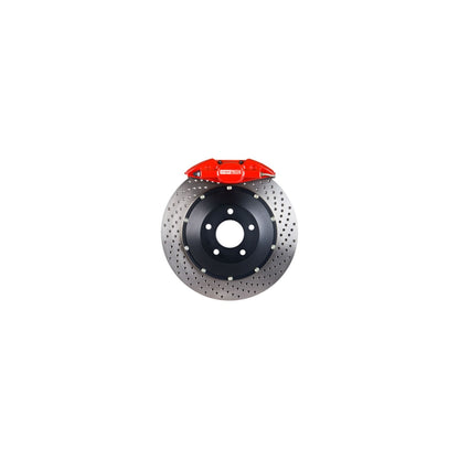 StopTech BBK 01-07 BMW M3 Rear Red ST-22 Calipers Drilled 345x28 Rotors Pads and SS Lines 83.137.002G.72