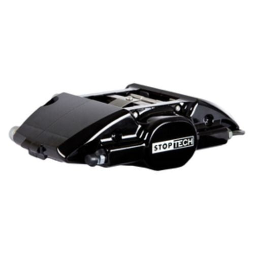 StopTech Big Brake Kit; Black Caliper, Slotted Two-Piece Rotor, Rear