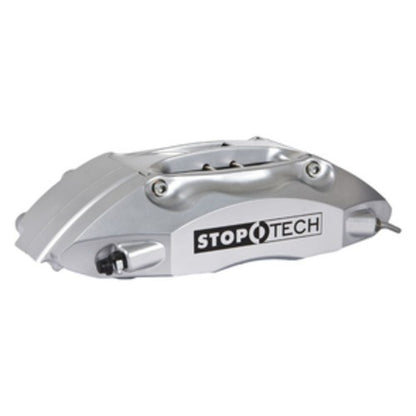 StopTech Big Brake Kit; Black Caliper, Drilled Two-Piece Rotor, Front