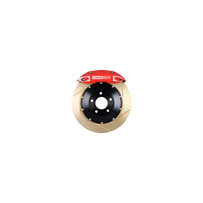 StopTech Big Brake Kit; Black Caliper, Slotted Two-Piece Rotor, Front