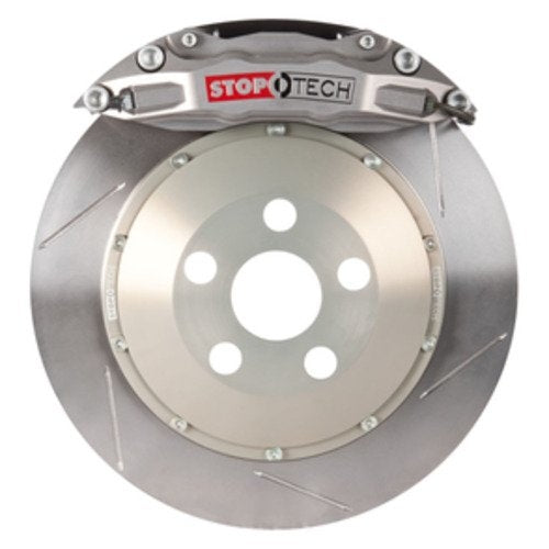 StopTech Trophy Sport Big Brake Kit Silver Caliper, Slotted 2-Piece Rotor, Rear