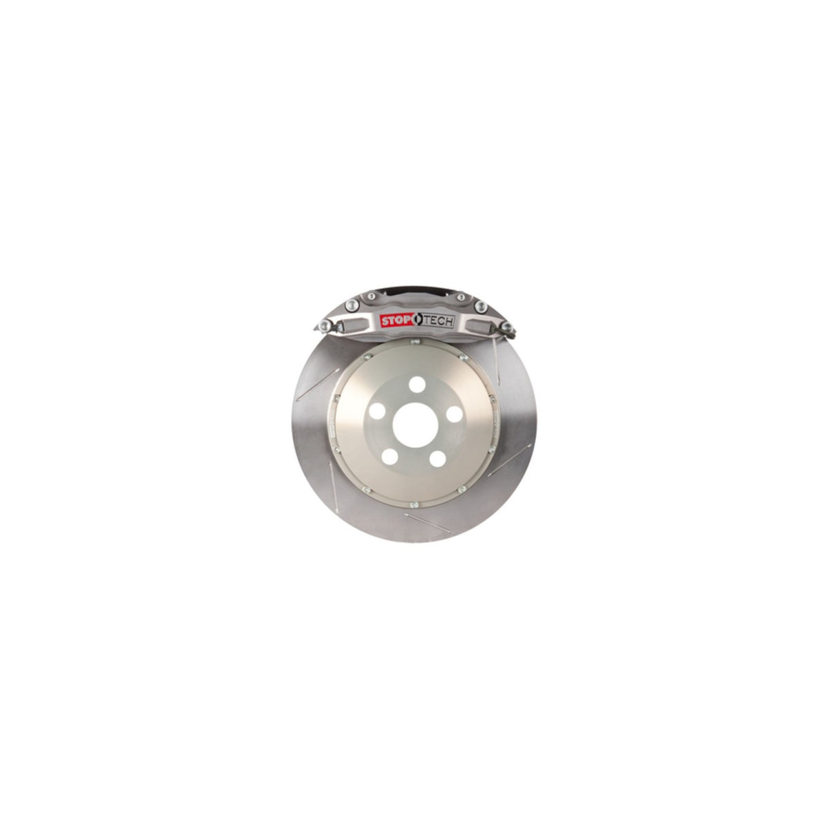 StopTech Trophy Sport Big Brake Kit Silver Caliper, Slotted 2-Piece Rotor, Rear