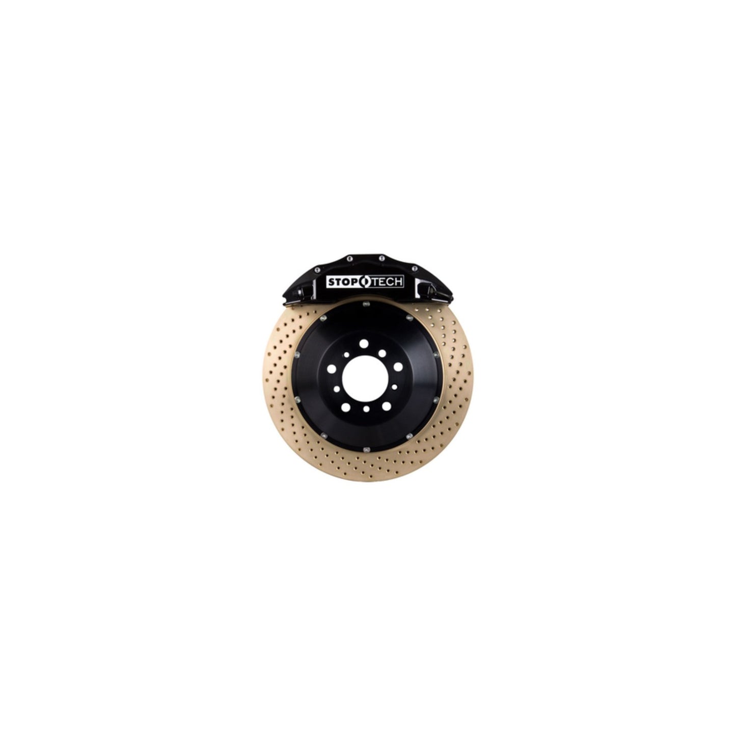 StopTech  Big Brake Kit; Black Caliper, Slotted Two-Piece Rotor, Front