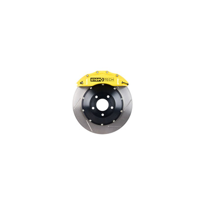 StopTech Big Brake Kit; Black Caliper, Drilled Two-Piece Rotor, Front