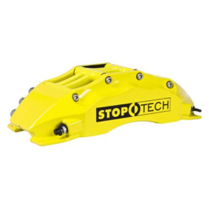 StopTech Big Brake Kit; Black Caliper, Slotted Two-Piece Rotor, Front