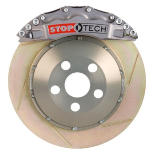 StopTech Trophy Sport Big Brake Kit; Silver Caliper, Slotted 2 Piecerotor, Front