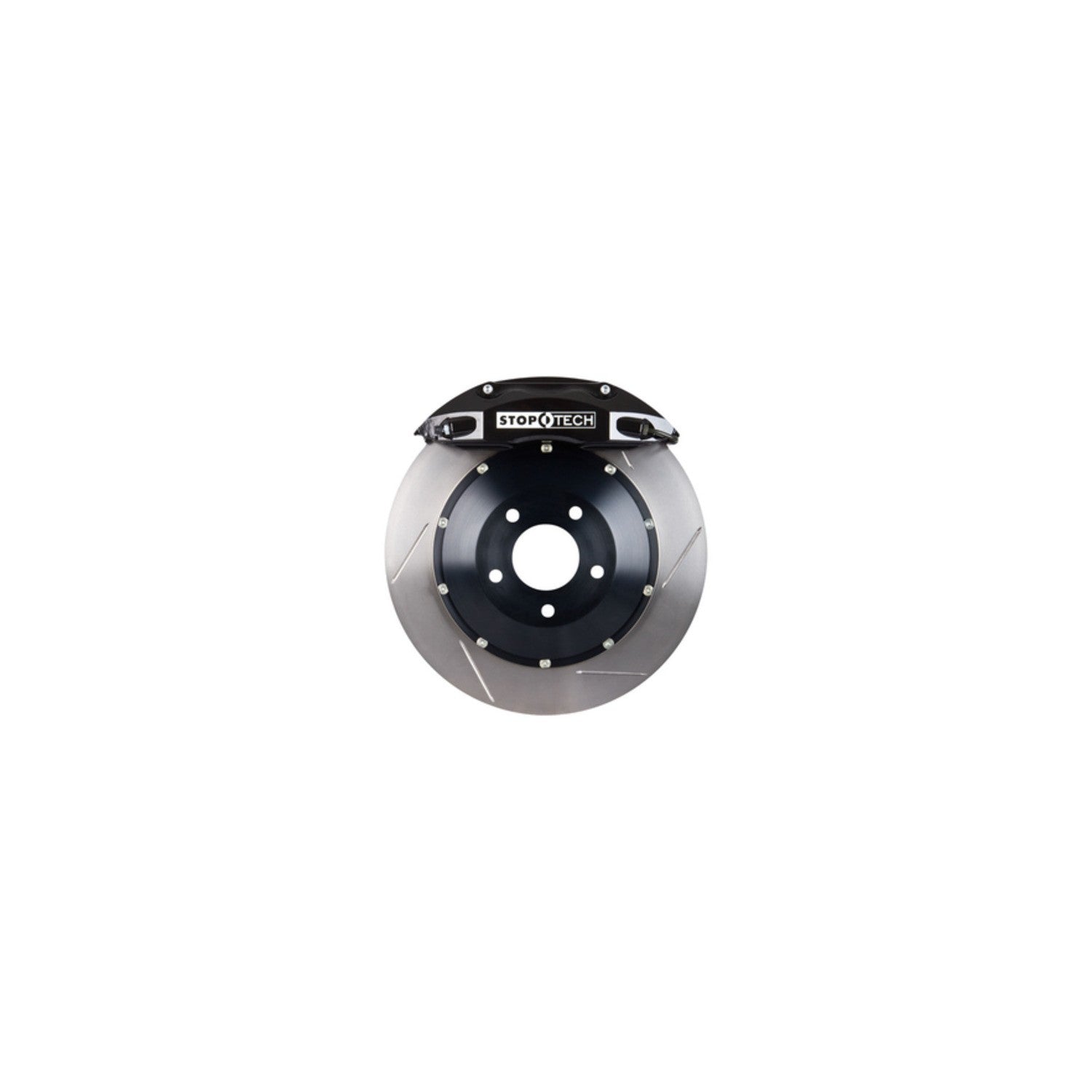 StopTech  Big Brake Kit; Black Caliper, Slotted Two-Piece Rotor, Rear