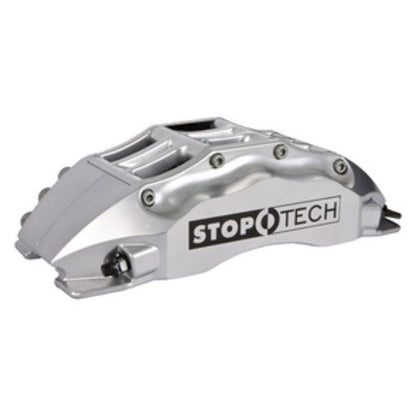 StopTech Big Brake Kit; Black Caliper, Drilled Two-Piece Rotor, Front
