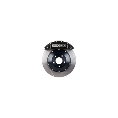 StopTech Big Brake Kit; Black Caliper, Slotted Two-Piece Rotor, Front