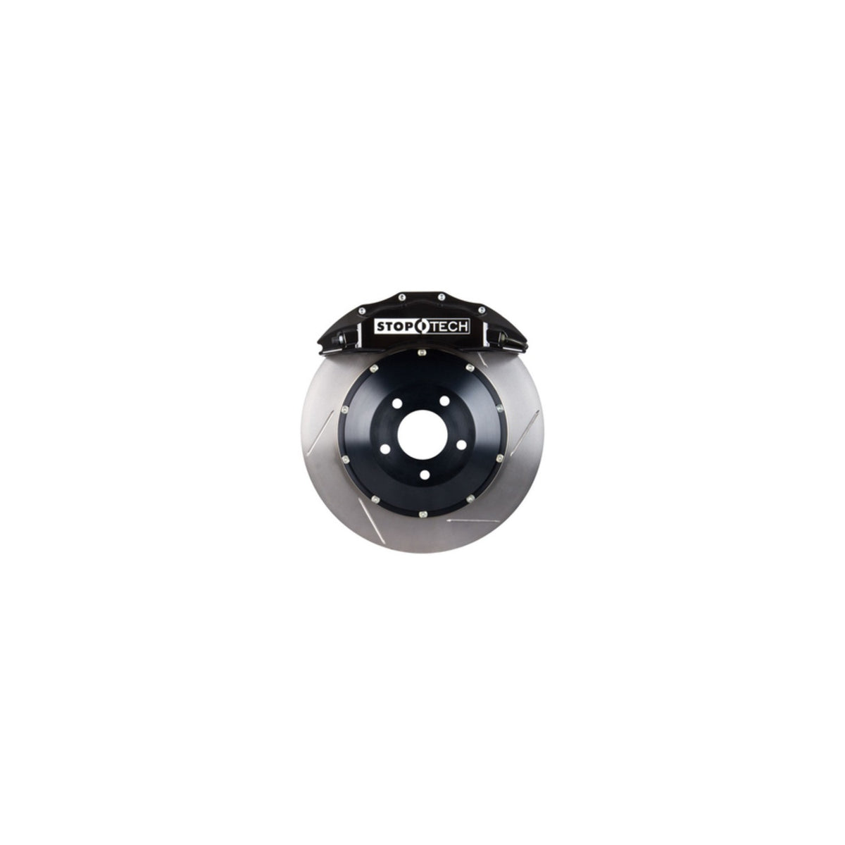 StopTech  Big Brake Kit; Black Caliper, Slotted Two-Piece Rotor, Front