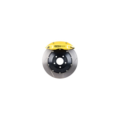 StopTech Big Brake Kit; Black Caliper, Slotted Two-Piece Zinc Coated Rotor, Rear