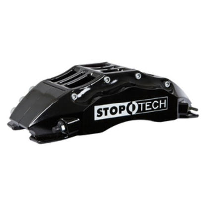 StopTech Big Brake Kit; Black Caliper, Slotted Two-Piece Rotor, Front
