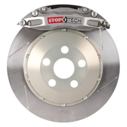 StopTech  Trophy Sport Big Brake Kit Silver Caliper, Slotted 2-Piece Rotor, Rear