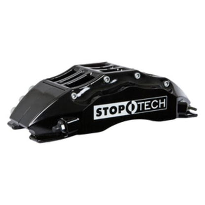 StopTech Big Brake Kit; Black Caliper, Slotted Two-Piece Rotor, Front