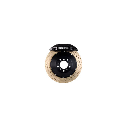StopTech Big Brake Kit; Black Caliper, Slotted Two-Piece Rotor, Front